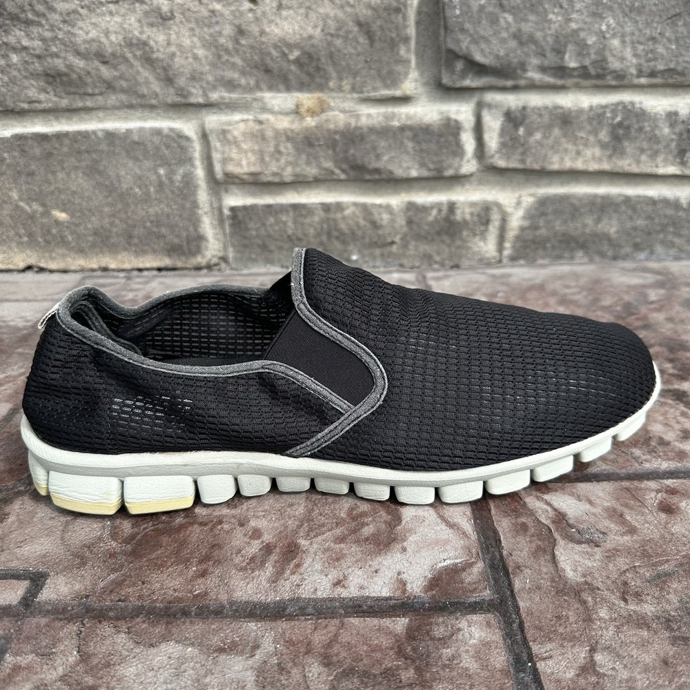 Mens 13W NoSoX Wino Deer Stags‎ Black Mesh Slip On Shoes Casual Lightweight - Picture 2 of 9